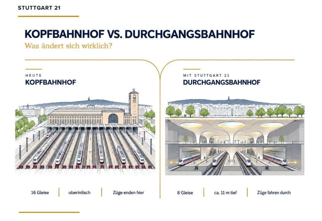 Ausschnitt: Kopfbahnhof vs. Durchgangsbahnhof